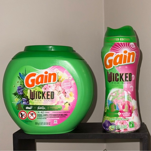 Limited Edition WICKED Gain Laundry Detergent Pods & Scent Beads - Picture 1 of 13